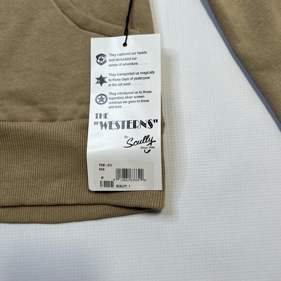 Scully Jacket Womens Medium Khaki Westerns Collection Embroidered Floral Zip Up - Picture 10 of 11